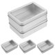 thumbnail image 1 of WASHWEPE 5Ud Caja Metálica Rectangular Con Plateada Para Almacenamiento Con Ventana Transparente, 1 of 8