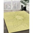 thumbnail image 2 of Ahgly Company Indoor Square Patterned Sun Yellow Area Rugs, 5' Square, 2 of 6