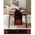 thumbnail image 6 of Table Runners 36 Inches Long Dress Scarves, Merry Christmas Farmhouse Kitchen/Dining Table Runner, Short Coffee Tablerunners, Vintage Red Ball Xmas Snowflakes Holiday 13x36 Inch, 6 of 7