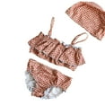 thumbnail image 2 of ‌LYMAYTER‌ ‌Baby Girl Bikini Set Toddler Adjustable Strap Swimwear Tankini Swimsuit Set 6M-8Y, 2 of 8