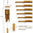 thumbnail image 2 of ASTARIN Bamboo Wind Chimes Outdoor, Wooden Wind Chimes with Melody Deep Tone, 32" Classic Zen Garden Windchime for Relaxation, Grace.Home Décor for Patio, Garden or Indoor, 2 of 6