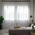 thumbnail image 1 of LISM, cortinas transparentes de tul blanco sólido para decoración de sala de estar, cortinas para habitación, dormitorio, cocina, cortinas de Organza de gasa Tan Jianjun unisex, 1 of 2