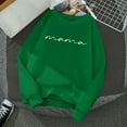 thumbnail image 1 of 2024 Nouveau Chandail à Col Rond Imprimé de Lettres pour Femmes, Style de Rue, Manches Longues, Chandail à Capuchon à Enfiler à Lacets, Chandail à Manches Longues, Chandails à Capuchon pour Femmes, T-Shirt Cool pour Ados, Chandail pour Femmes « Auntie », Chandail Graphique, 1 of 3