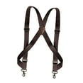 thumbnail image 5 of Mens Suspender Adjustable with Swivel Hooks Trucker Suspenders Trousers Apparel Coffee, 5 of 8