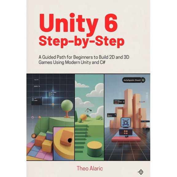 Unity 6 and C# Game Development Unity 6 Step-by-Step: A Guided Path for Beginners to Build 2D and 3D Games Using Modern Unity and C#, Book 1, (Paperback)