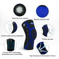 thumbnail image 4 of Kuangmi Knob-Adjustable Knee Brace – Spring Stabilizers for Pain Relief, Sports & Recovery（Single Black Blue Left-M）, 4 of 6