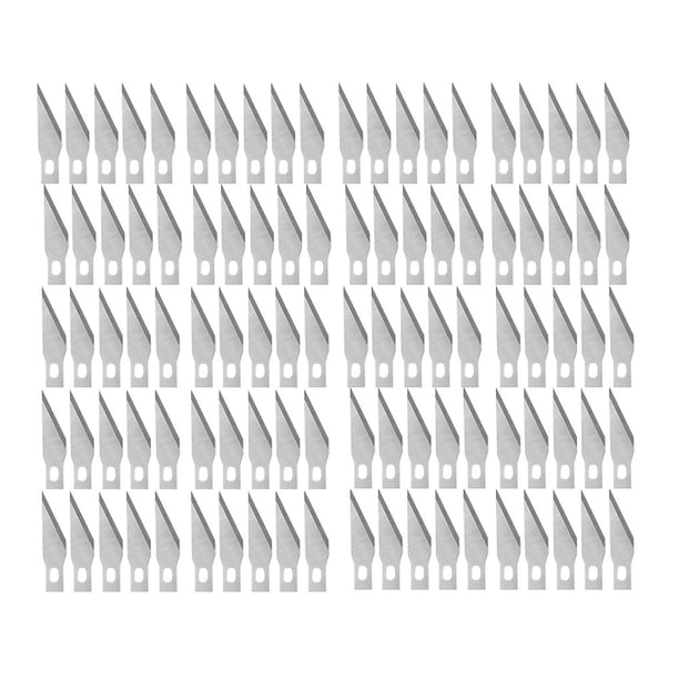 Eigraketly 1 caja de cuchillas de tallado, cuchillos de grabado, herramientas de corte de escultura dura, profesional incisivo duradero para esculpir, crear Artesanía 100/caja Eigraketly TO008316-02