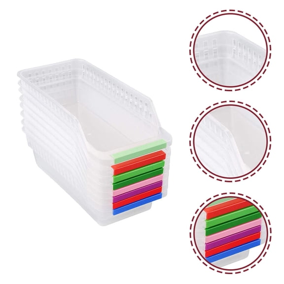 Tineasur Freezer Storage Bins Plastic Fridge Organizer Kitchen Storage Containers for Home Organization