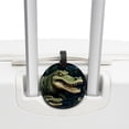 thumbnail image 3 of Crocodile 2pcs PU Leather Round Bag Tags Suitcase Handbag Tags with Privacy Cover and Name ID Tag for Travel Luggage, Handbags, Backpacks, School Bags, 3 of 6