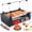Black-7 Rollers-1029W, variant on 7 or 5 Wheel Hot Dog Machine, maximum power 1029W, Stainless Steel Material, electric grill, double control switch, glass lid, removable tray.（5 Wheel，727 W）
