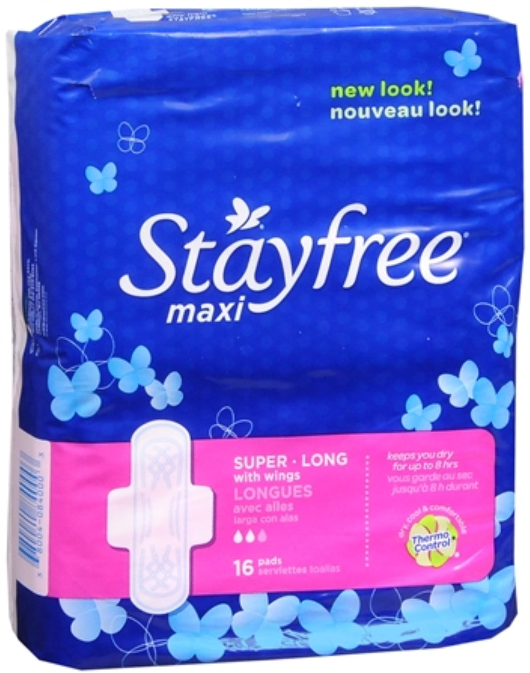 STAYFREE Maxi Pads Super Long With Wings 16 Each (Pack of 3)