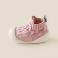 thumbnail image 4 of Pink Infant Walking Shoes For Girls Featuring Soft Sole Non-Slip Soles Solid Color For Newborns, 4 of 4