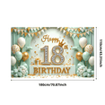 thumbnail image 3 of Yatrandify Glitter Decoration Happy Birthday Banner Balloon Decor 18th Celebration for Birthday Party Indoor Event Decoration, 3 of 7