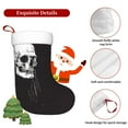 thumbnail image 7 of Cauagu Gothic Skull Drape for Christmas Stockings,1-Pack Large Xmas Stocking Holiday and Farmhouse Stocking Fit for Christmas Holiday Party Decoration(17.7*11 Inch), 7 of 7
