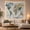 Aged Paper Map, variant on World Map Against Cosmic Nebula Sky, Dreamy Celestial for Kids and Students, Educational Globe Art Decor Housewarming Gift Tapestry Wall Hanging for Bedroom and Dorm