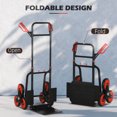 thumbnail image 4 of Diable Pliable à 6 Roues, Capacité de 264 Lb, Noir et Rouge, 4 of 10
