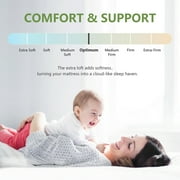 Mattress Topper Full Size Bed,Bamboo Extra Thick Mattress Pad Cover Soft Plush Noiseless Down Alternative Fill,with 8-21 Deep Pocket