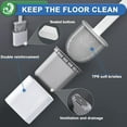 thumbnail image 6 of XUXRUS Silicone Toilet Brush With Holder Set 2 Pack Bathroom Toilet Brush With No-Slip Handle White, 6 of 7