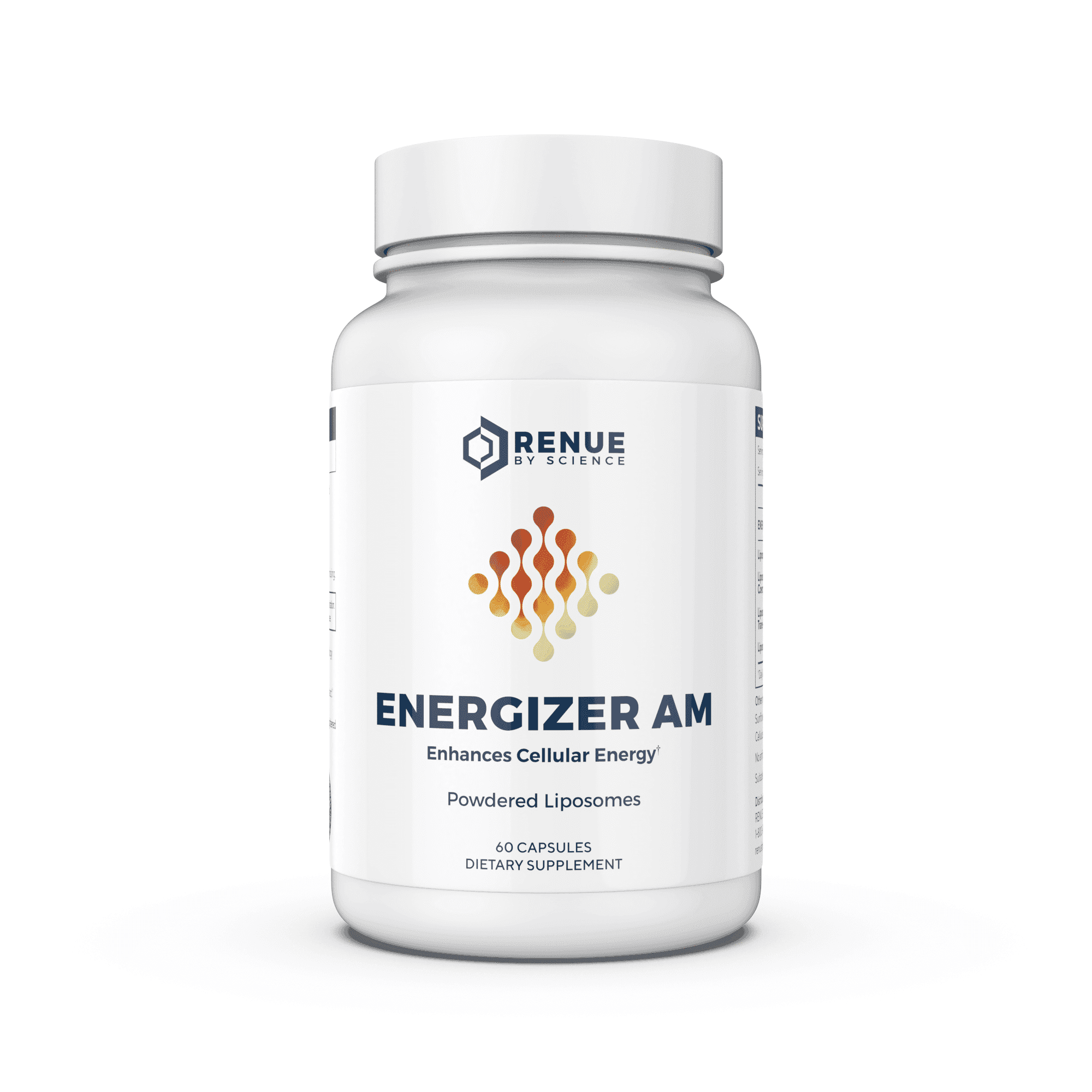 RENUE by SCIENCE Energizer AM | Liposomal Resveratrol Hesperidin & Green Tea Supplement | 60 Capsules with Trans Resveratrol (65mg) Hesperidin (150mg) Green Tea Extract (35mg) - Non-GMO | Made in USA