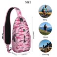 thumbnail image 5 of Crossbody Sling Backpack for Women Men Ocean Shark Shark Illustration Shoulder Sling Crossbody Casual Chest Bag for Travel Sports Running Hiking, 5 of 6