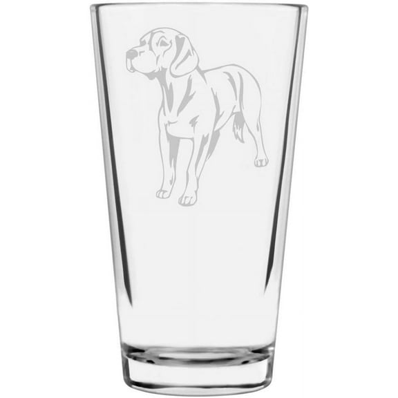 Hanover Hound Hanoverian Dog Themed Etched All Purpose 16oz Libbey Pint Glass