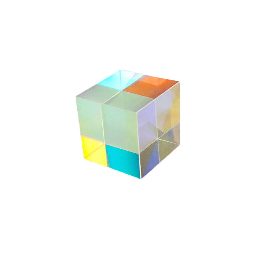 Optical Glass X-cube Dichroic Cube Prism RGB Combiner Educational Gift Splitter 