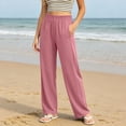thumbnail image 5 of Dagugfen Athletic Pants for Women Loose Fitted Elastic Waist Breathable Comfy Outdoor Workout Running Pants with Pockets, 5 of 8