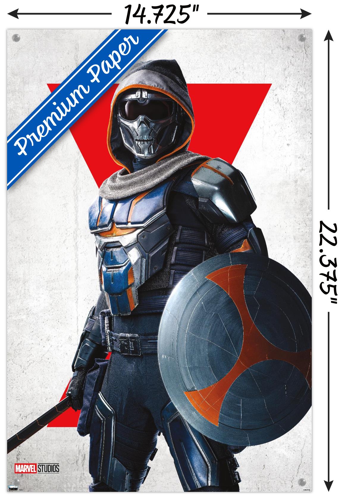 Marvel Black Widow - Taskmaster One Sheet Wall Poster with Pushpins, 14.725" x 22.375"