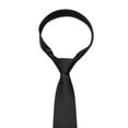 thumbnail image 4 of Xfvqtps Tie for Men Pre-Tied Classic Neckties Soild Color 3.15" for Formal Dress Business Black, 4 of 7