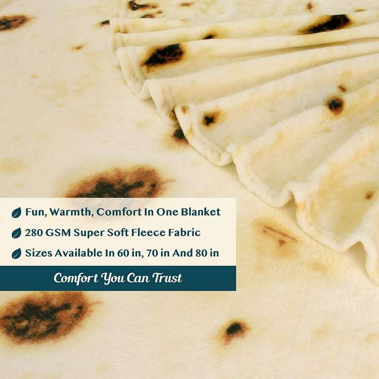 Popular Microfiber Super Soft Burrito Tortilla Round Pizza Blanket - China  Polyster Blanket and Flannel Blanket price
