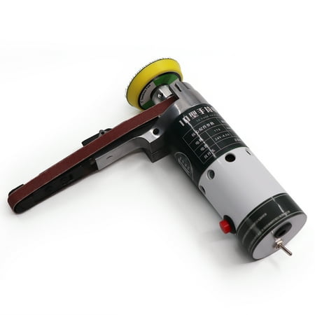 

Electric Belt Sander Mini Belt Sander Electric Grinder Small Grinding Machine Hand-held Electric Belt Sander with Sanding Belts