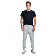 thumbnail image 6 of ProGo USA Men's Casual Joggers Sweatpants Basic Fleece Marled Jogger Pant Elastic Waist (2X-Large, Heather Grey), 6 of 7