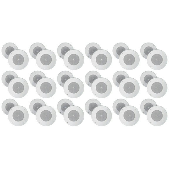 (36) Rockville MC80 Metal 8" 70 Volt Commercial Background PA Ceiling Speakers