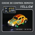 thumbnail image 3 of Carro De Juguete Control Remoto Escala 1:64 Vocho Escarabajo Color Amarillo., 3 of 5
