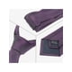 thumbnail image 3 of CORBATA DE HOMBRE INSPIRE CHIC para el Día del Padre, corbatas de color sólido, corbatas texturizadas clásicas para bodas formales, talla única, color púrpura oscuro, 3 of 4