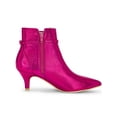 thumbnail image 3 of BLISSFUL STEP Women's Glitter Pointed Toe Stiletto Heel Ankle Boots Hot Pink 8, 3 of 7