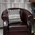 thumbnail image 2 of Parkland Collection Chase 18x18" Striped Cotton Fabric Throw Pillow in Black, 2 of 8
