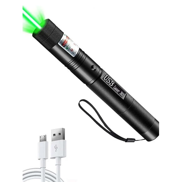 1pc USB Rechargeable Laser Light For Outdoor Hunting, Hiking, Camping, Long Range Laser Beam, Green Laser Pointer