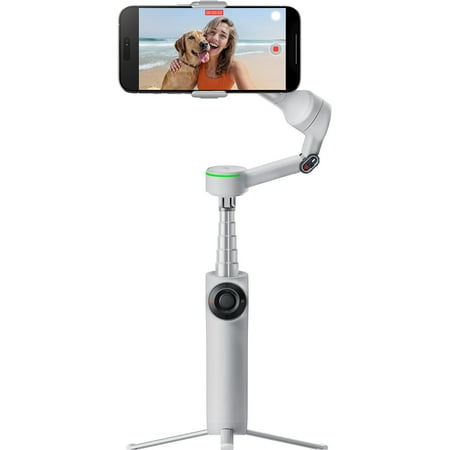 Insta360 - Flow2 Pro Gimbal Stabilizer for Smartphones with Built-in Selfie Stick and Tripod - Gray