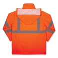 thumbnail image 2 of GloWear 8366 Class 3 Lightweight Hi-Vis Rain Jacket, Polyester, Large, Orange, Ships in 1-3 Business Days | Bundle of 2 Each, 2 of 8
