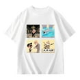 thumbnail image 4 of LUOGENLI Girls Graphic T-shirt Casual Loose Fit Short Sleeve Tops for Teen and Toddler Girls Comfortable Tee Shirts White Size 5-6 Years, 4 of 4