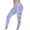 Light Blue, variant on Hueook Fleece-Lined Leggings for Women Women's Christmas Print Leggings Sports Fitness Pants Solid Colored Casual Tight Fitting Tight Peach Hip Yoga Pants Stretch Pants Black 2X