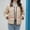 Khaki, variant on DYTTDG Women's Outdoor Warm Jacket Casual Trendy Button Pocket Short Coat Hoodless Jacket Great Gifts for Less
