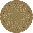 thumbnail image 1 of Ahgly Company Machine Washable Indoor Round Transitional Caramel Brown Area Rugs, 7' Round, 1 of 1