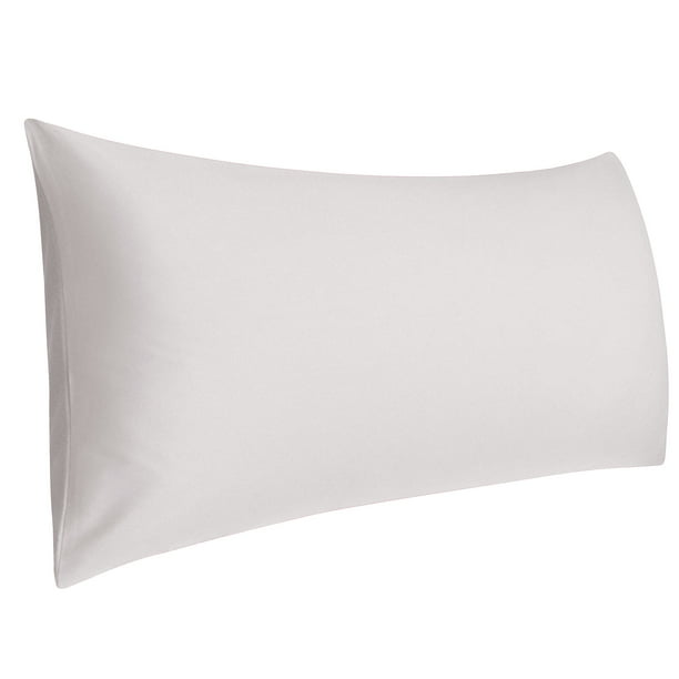 Funda de almohada de algodón egipcio uxcell tamaño del cuerpo Plata Gris 1 pieza