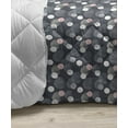 thumbnail image 3 of Charcoal Down Alternative Comforter, Creative Floral Nostalgia with Hand Drawn Daffodil Flowers, Microfiber Quilt for All Season, 5 Sizes, Pale Taupe Dimgray, by Ambesonne, 3 of 3