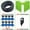 KIT001-8L-10M, variant on Oasis 10-100M 4L 8L/H Garden Micro Drip Irrigation Emitter Watering Systems Kits 3/5mm Arrow Drippers Potted Bonsai Greenhouse