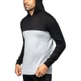 thumbnail image 4 of X RAY JEANS Mens Hooded Color Blocked Sweater, Black/H Grey, L, 4 of 6