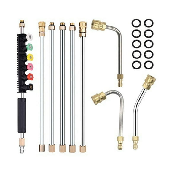 4000psi Pressure Washer Extension Wand Kit with Nozzle Power Washer for Roof Cleaning Car Wash