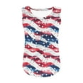 thumbnail image 6 of MKOSPLRT Red White Blue Girl's Tanks Sleeveless Scoop Neck Tank Tops Funny Stars Striped Graphic Tanks Summer Holiday Tanks 5-14Y, 6 of 6